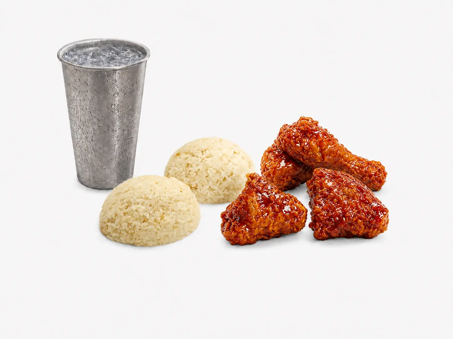 4pcs Chicken Combo Sauced